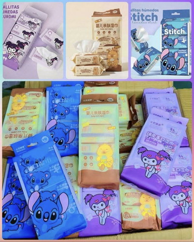 Toallitas desmaquillantes kawaii x 4