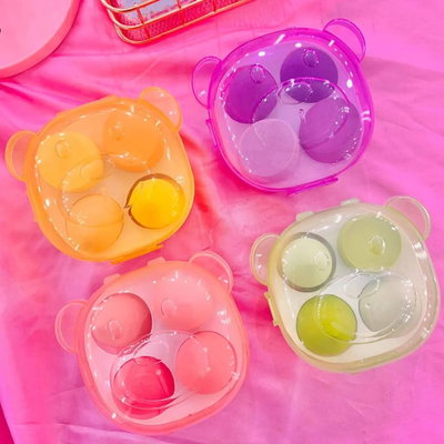 Cuarteto esponjas blender estuche osito