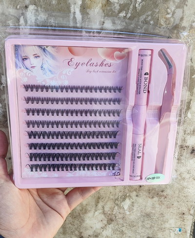 Set pestañas punto por punto diy simples