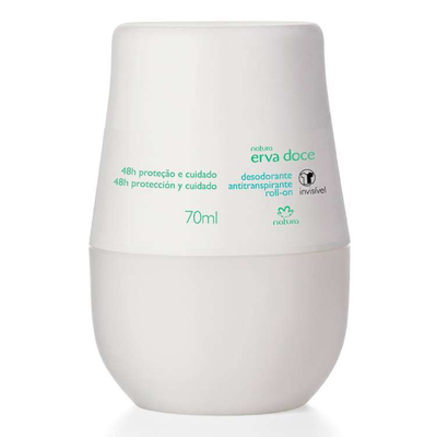 Desodorante roll on Antitranspirante Erva Doce 70ml