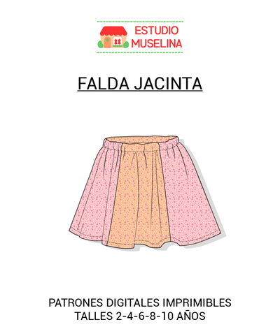 MOLDE DIGITAL FALDA JACINTA - PDF PARA IMPRIMIR 