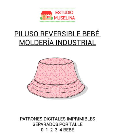 MOLDE DIGITAL PILUSO REVERSIBLE BEBÉ MOLDERÍA INDUSTRIAL - PDF PARA IMPRIMIR