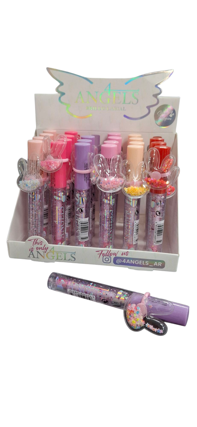 GLOSS TRANSPARENTE CON GLITTER X1