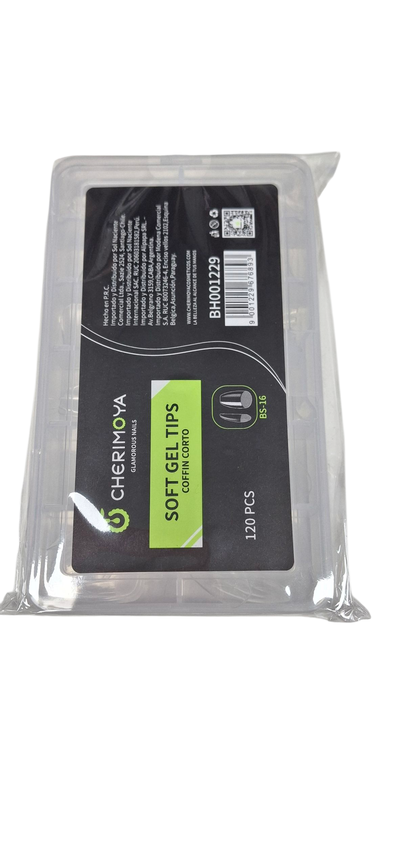 TIP SOFT GEL CHERIMOYA COFFIN CORTO 120PCS