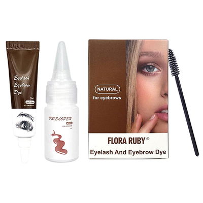 HENNA NEGRA PARA CEJAS FLORA RUBY X1