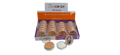 POLVO COMPACTO CON ESPEJO Y ESPONJITA TEJAR X1