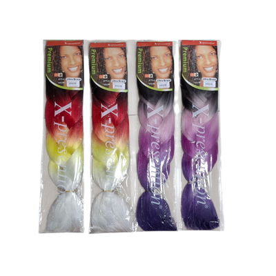 EXTENSION DE PELO KANEKALON CUATRO COLORES X1U