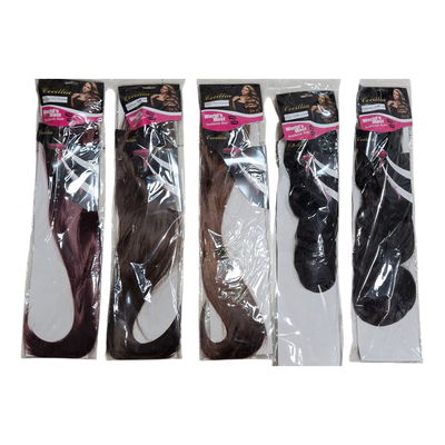 EXTENSION DE PELO COLETA CON BROCHE VARIOS COLORES W
