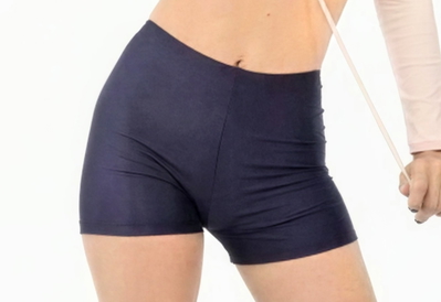 Short Cintura Alta Elastizado Liso De Lycra Varios Colores