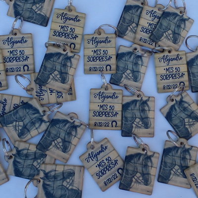 Llavero Rectangular 60x40mm  Personalizado.