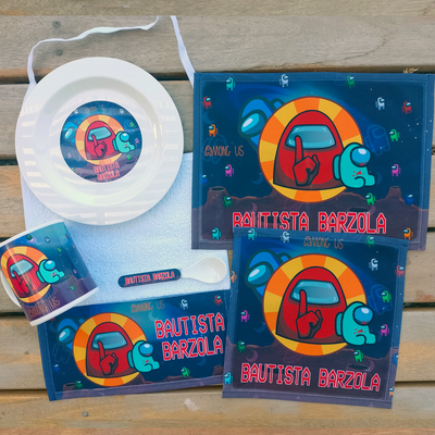 Set de Jardín Among Us - Roblox - Mike - Los Compas - Minecraft - Fortnite