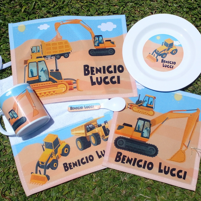 Set de Jardín diseños Autos, Tractores, Trenes, Vehículos, Hot Wheels, etc