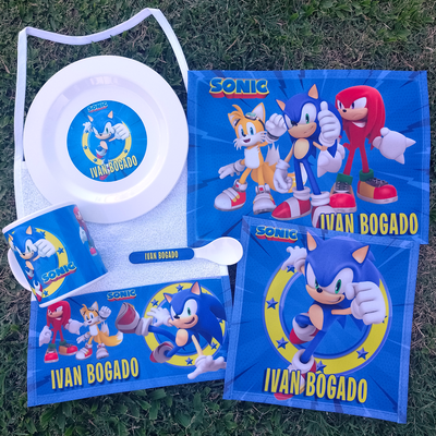 Set de Jardín Sonic - Mario Bros - Dragon Ball Z - Pokemon 