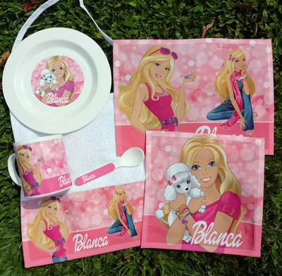 Set de Jardín Barbie - Stitch - Merlina - Simones - Lady Bug