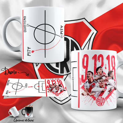 Tazas de Cerámica River Plate.