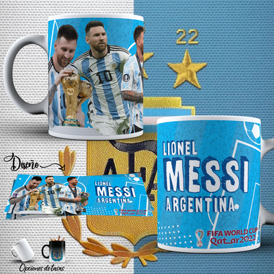 Tazas de Cerámica  Argentina Campeón 2022