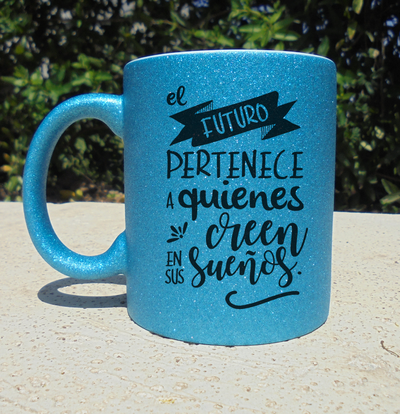 Taza Cerámica Turquesa Personalizada con frases!