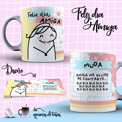 Tazas de Cerámica o Plástica Flork Día del Amigo/a . A partir de ↓