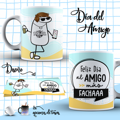 Tazas de Cerámica o Plástica Flork Día del Amigo/a . A partir de ↓