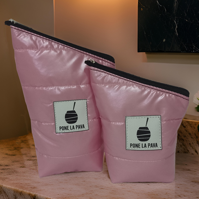 Bags Yerbera y Azucarera Rosa Metalizado - Pone La Pava