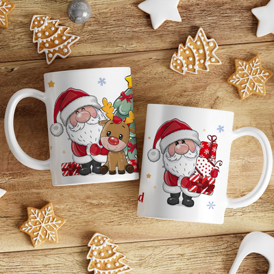 Tazas Navidad - de Cerámica o Plástica