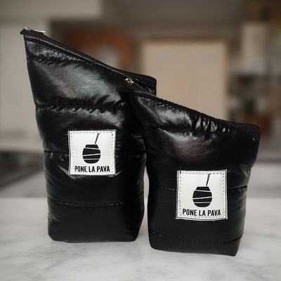 Bags Yerbera y Azucarera Negro Metalizado - Pone La Pava