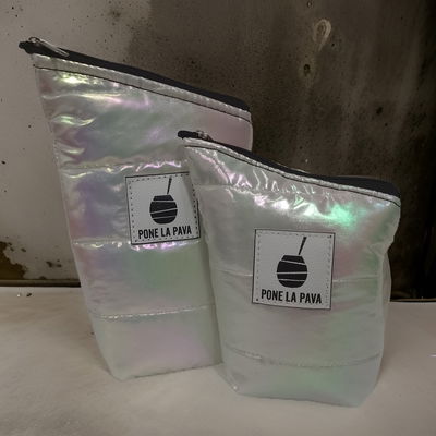 Bags Yerbera y Azucarera Blanco Tornasolado - Pone La Pava