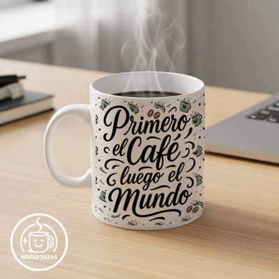 Tazas de cerámica Frase Café  