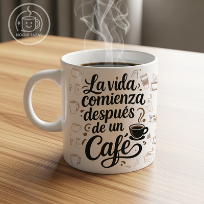 Tazas de cerámica Frase Café