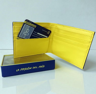 Billetera Cuero PU Licencia Oficial Rosario Central