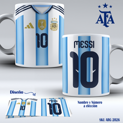 Tazas de Cerámica Selección Argentina.