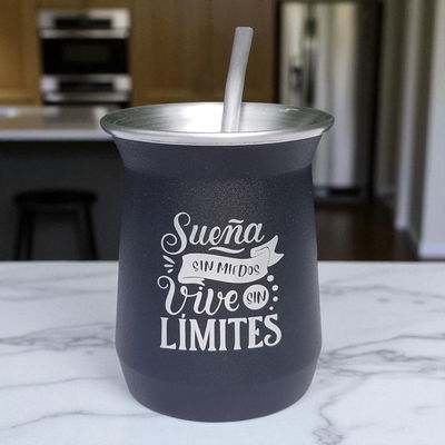 Mate aluminio Sueña con bombilla