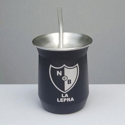 Mate aluminio Newells con bombilla 