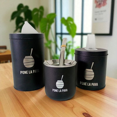 Mate de Acero Inox. c/bombilla + Vertedores Pone La Pava