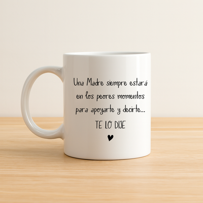 Tazas Frases Graciosas Día de la Madre - de Cerámica o Plástica
