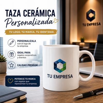 Taza Cerámica con Tu Logo  