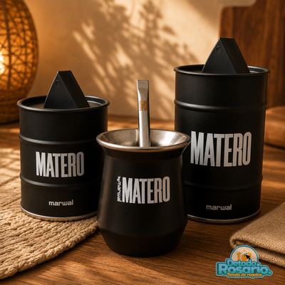 Set Matero Marwal – Mate, Bombilla, Yerbera y Azucarera 