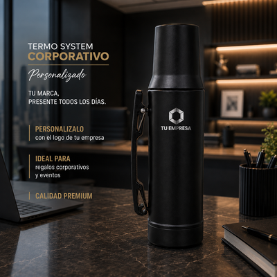Termo Mate System 1 Litro - Personalizado