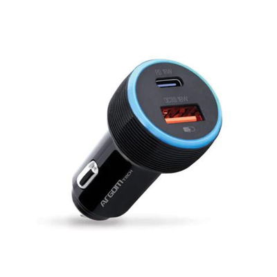 Cargador Dual Rápido ArgomTech Type-C a USB para Auto 36W