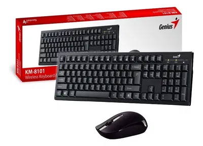 Combo de Teclado y Mouse Genius Wireless KM-8101