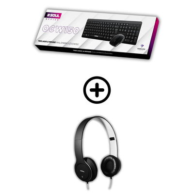 COMBO TECLADO SOUL W150 + AURICULARES SOUL L100