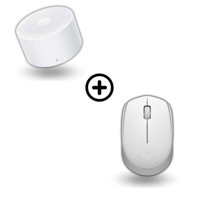 COMBO PARLANTE XIAOMI MI COMPACT + MOUSE LOGITECH M170 BLANCO