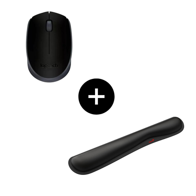  Combo Mouse Logitech M170 Negro + Mouse pad Genius G-WP 100