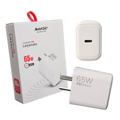 CABEZAL DE CARGA RÁPIDA 65W (Entrada Tipo C) – MIXOR