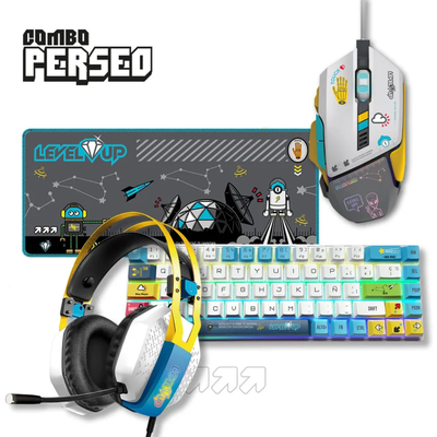 Combo Gamer Perseo Level Up Completo 4 Piezas