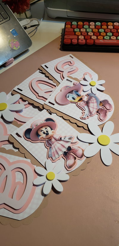 Guirnalda Banderín 3D