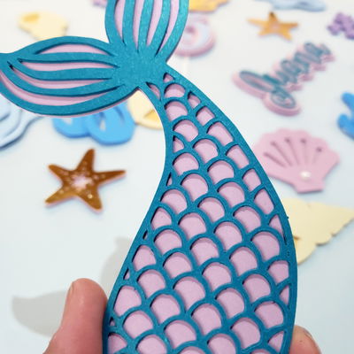 Toppers y apliques para torta en capas (cartulinas y cartulina especial)