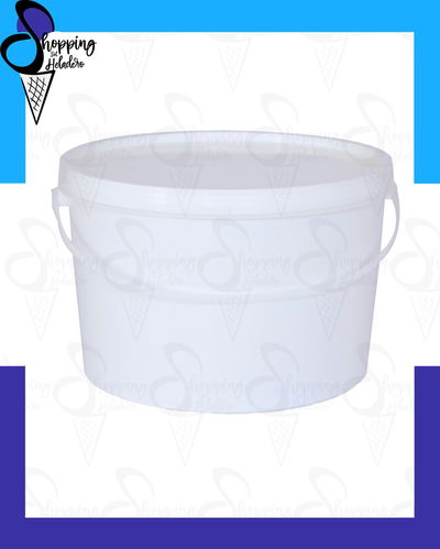 BALDE PLASTICO 5 LITROS CON MANIJA Y  TAPA (20 uds)