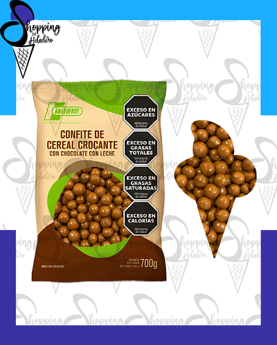 CONFITE DE CEREAL CROCANTE CON CHOCOLATE CON LECHE ARGENFRUT