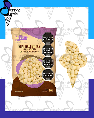 MINIGALLETITAS BAÑADAS EN CHOCOLATE BLANCO ARGENFRUT